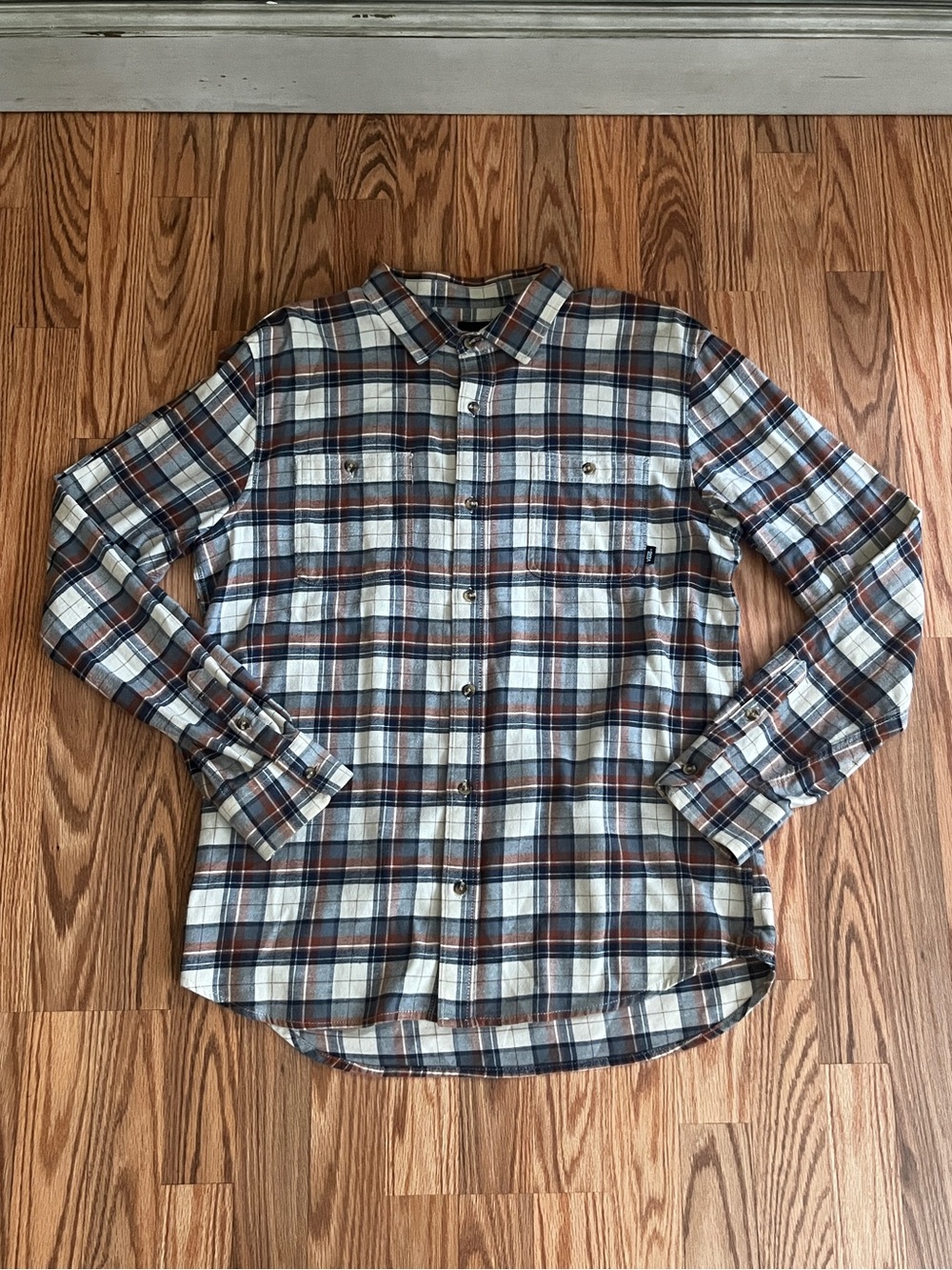 Vans Long Sleeve Plaid Flannel Shirt - Medium